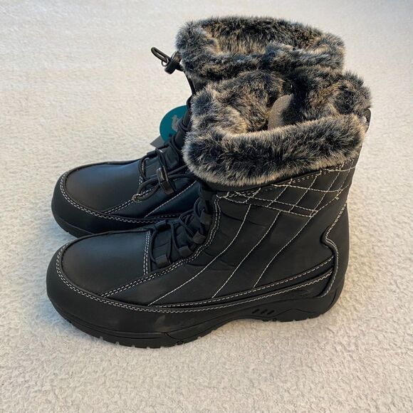 Totes‎ Womens Eve Cold Weather Winter Boots Size 9M Black Hot Cozy Outdoor - Picture 7 of 7
